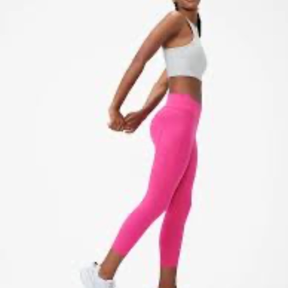 Outdoor Voices Pink Heathered Leggings size Medium 23" length